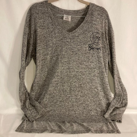Bucees V-Neck  Pullover Grey Womens Size Small - Picture 1 of 4